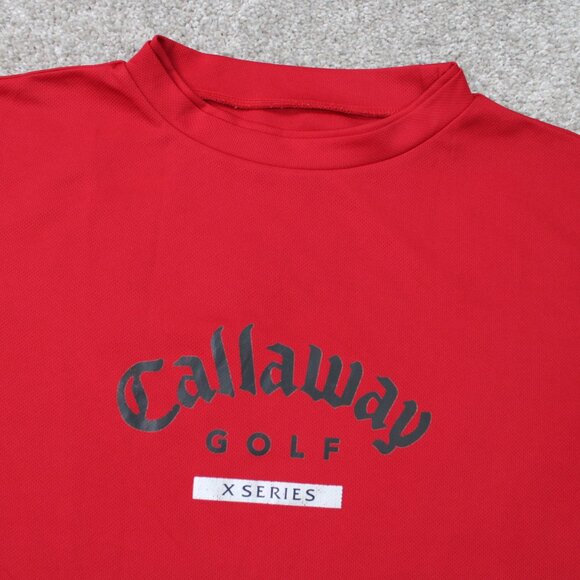 Callaway Golf X-Series Shirt Mens Large Red 100% Polyester Long Sleeve Pullover - Picture 5 of 13